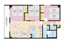 Sechs Higashinakahama Room 401